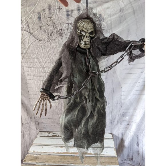Vintage fun world grim reaper mini hanging Hallowe - Picture 1 of 7
